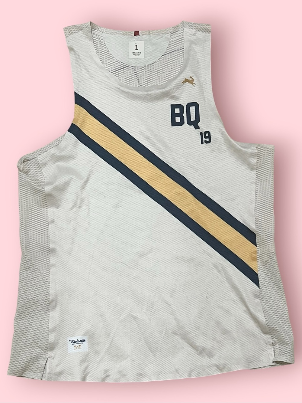 Tracksmith Men’s Boston Marathon 19 Mesh Qualifier Racing Singlet